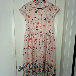 Unique Vintage x Pantone Geometric Print Dress